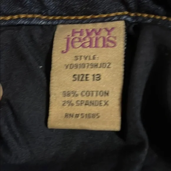 Highway Jeans Blue Ankle Cropped Distressed Denim - Picture 10 of 14